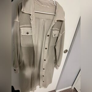 FREE PEOPLE - RUBY LONG SHIRT JACKET